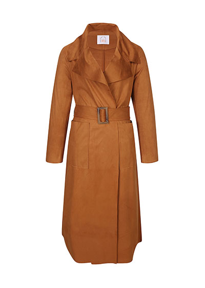 [THE A STORY] SPRING Eco Suede Trench Coat (AESOCT02)_BR